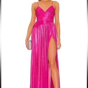 retrofete metallic pink dress ON HOLD